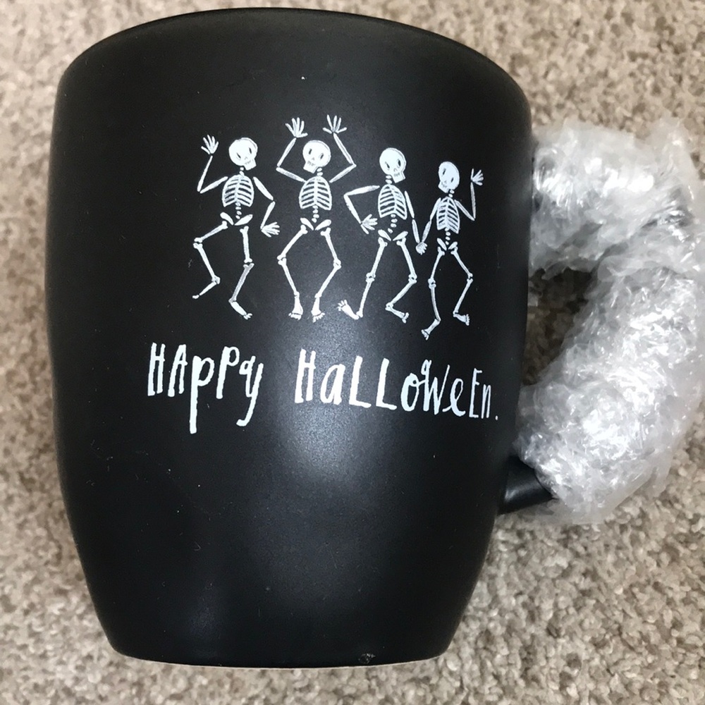 Rae Dunn skeleton Halloween mug
